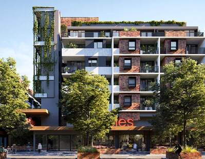 The East Brunswick Village building exteriors