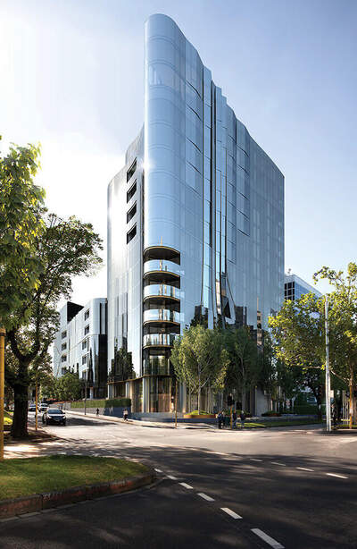 Exterior render of the exterior of The Muse