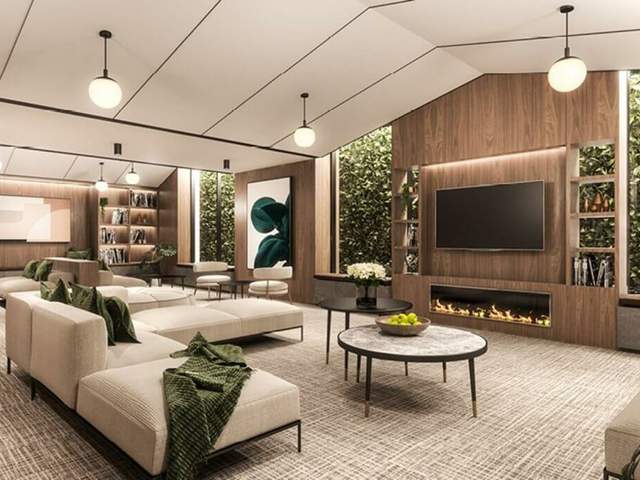 Lounge lighting in the Air Apartments Victoria Tower