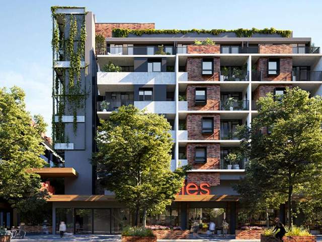 The East Brunswick Village building exteriors