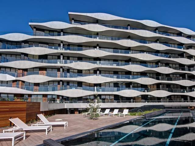 Photograph of the exterior of Haven apartments, electrical fit out undertaken by Earth Electrical Contractors